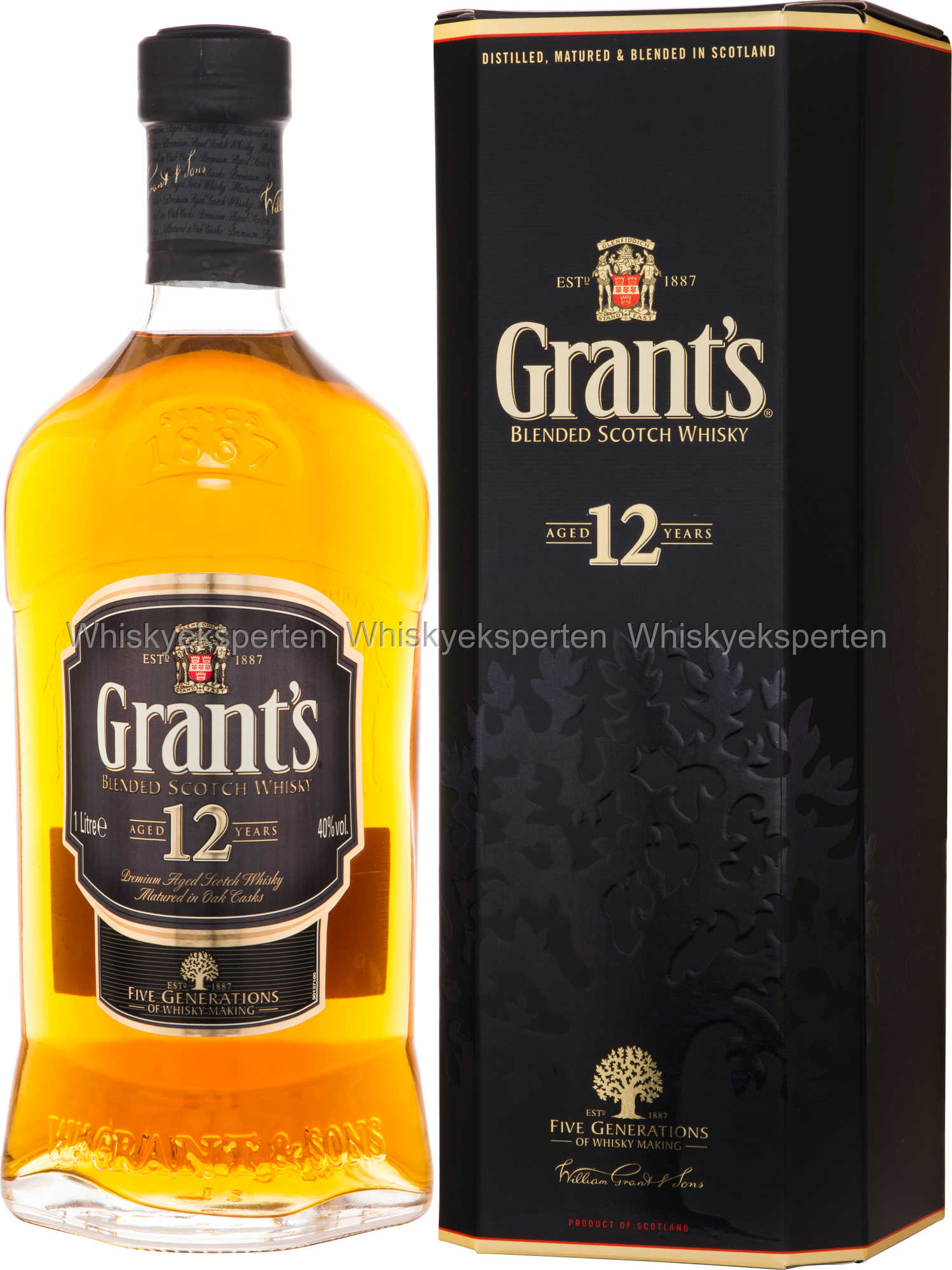 Grant's 12 År Whisky (1 Liter)