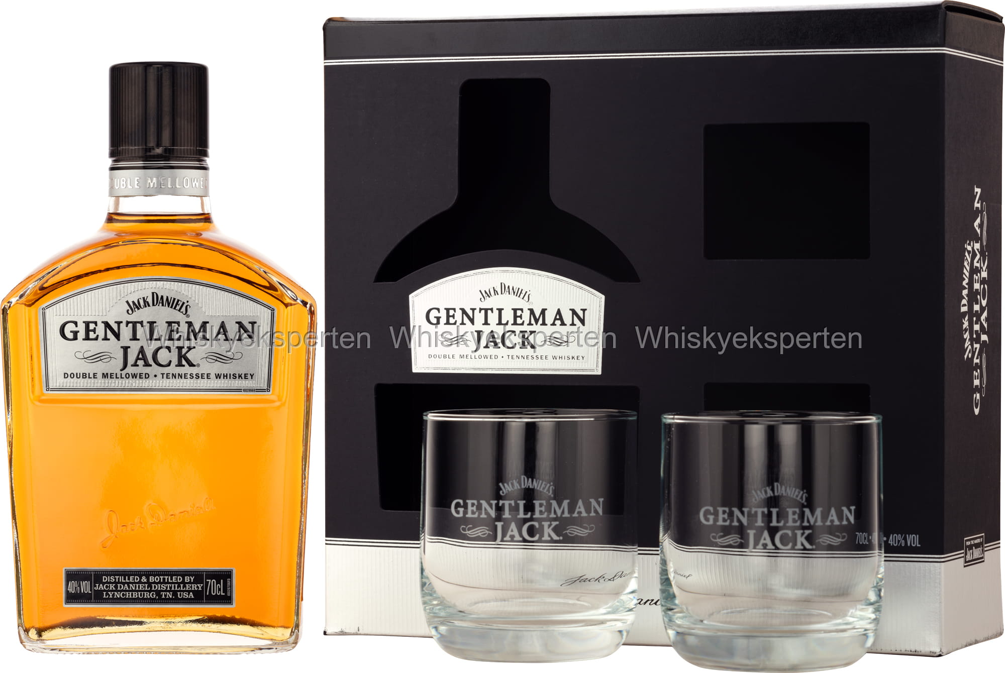 Jack Daniel's Gentleman Jack Whisky Gavesæt 2 Glas